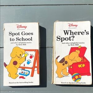 Disney Spot Goes to School & Where’s Spot? VHS Tapes
